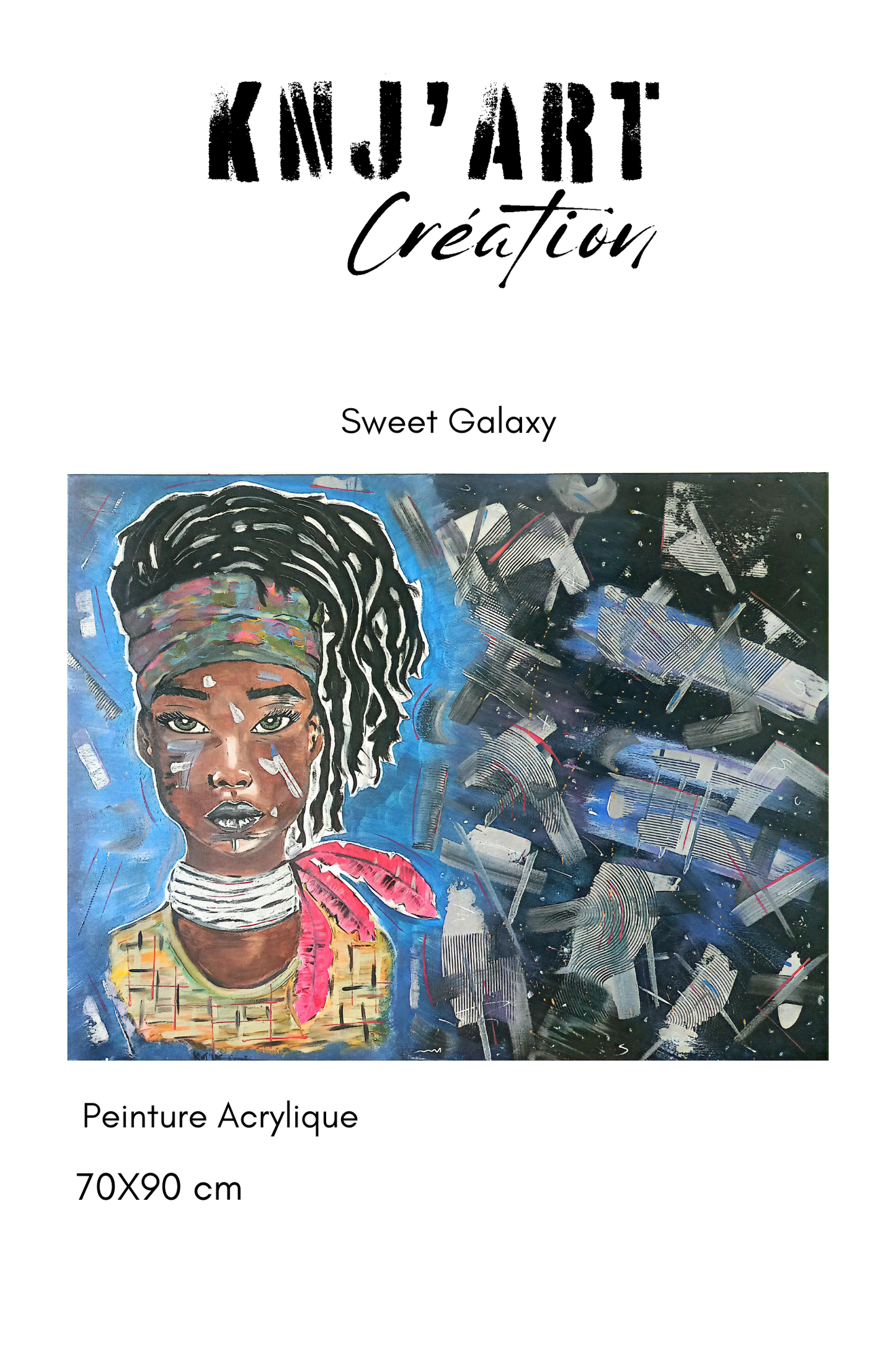 Toile peinture "Sweet galaxy"